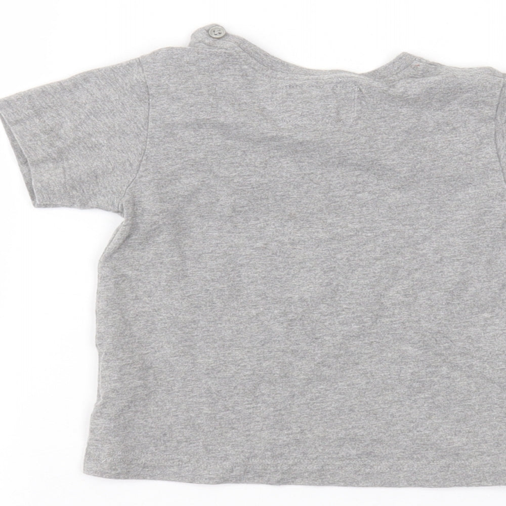 Preworn Baby Grey Basic T-Shirt Size 18-24 Months