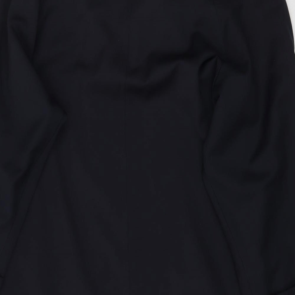Strenesse Womens Black Overcoat Jacket Size L
