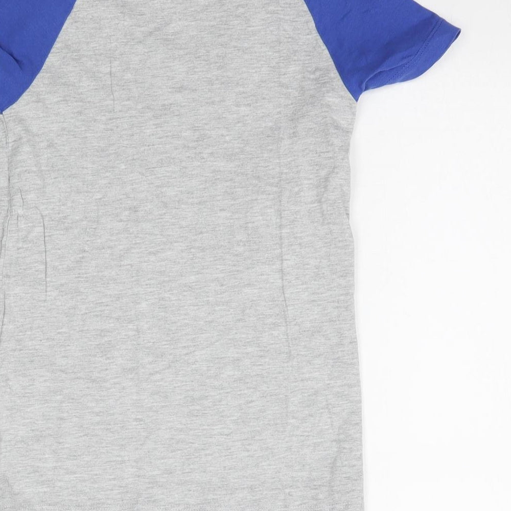Matalan Boys Grey Basic T-Shirt Size 8 Years