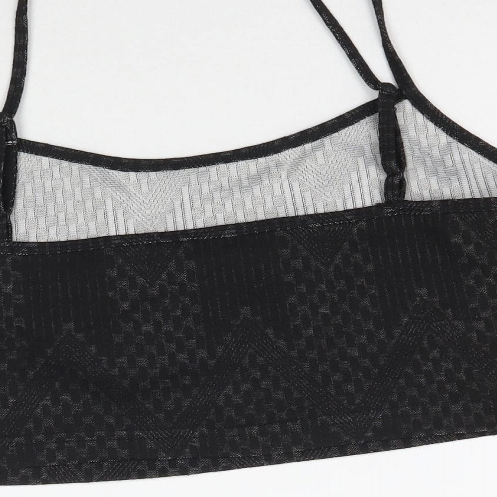 SheIn Womens Black Cropped Tank Size M