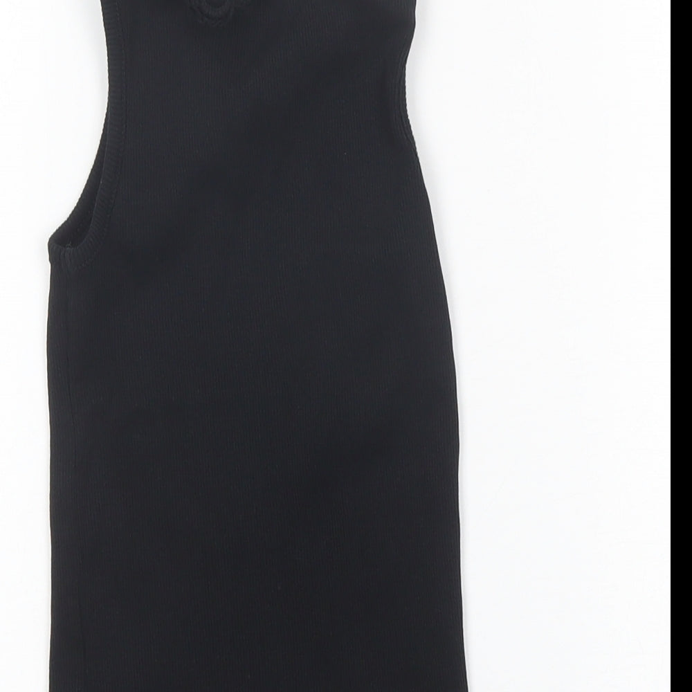 George Girls Black Basic Tank Size 6-7 Years