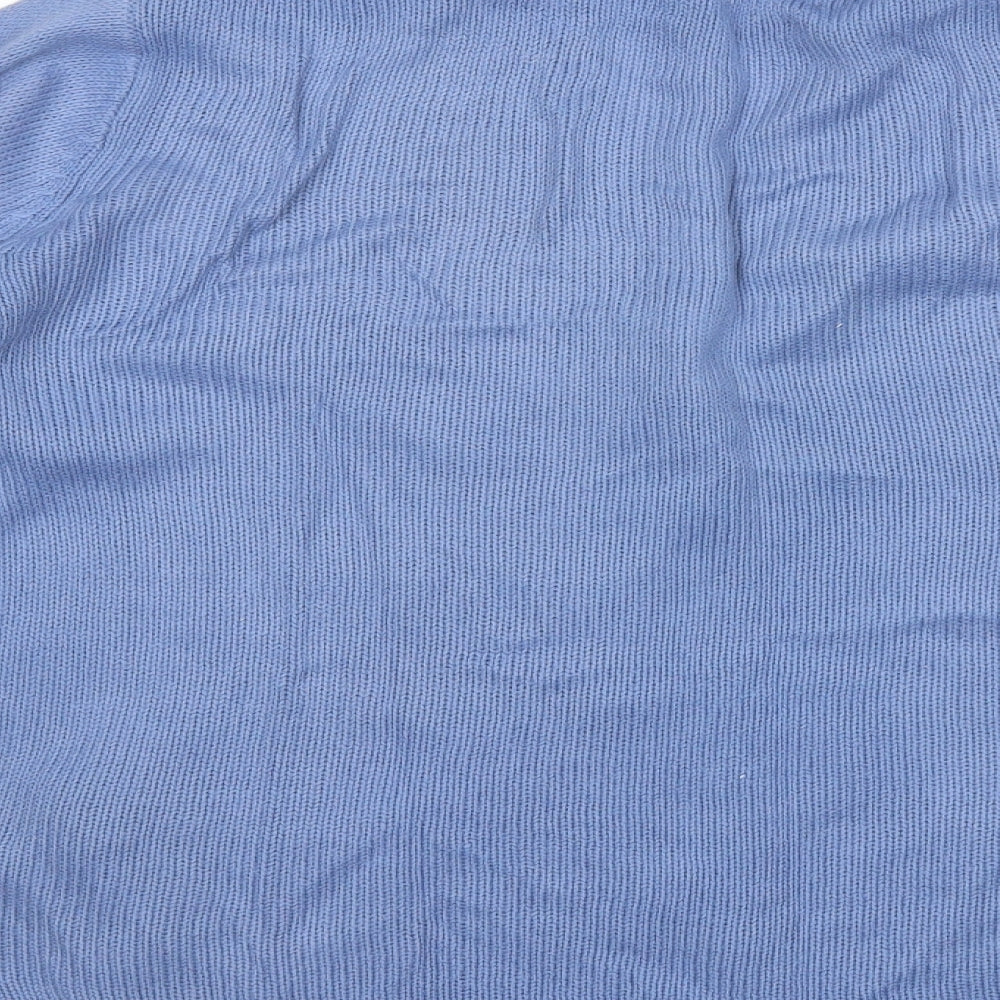 Laura D Womens Blue Cardigan Jumper Size M
