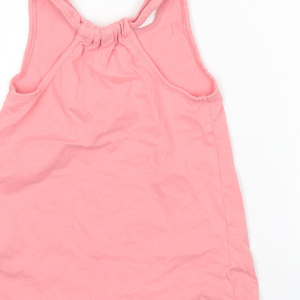 Nutmeg Girls Pink Basic Tank Size 7-8 Years