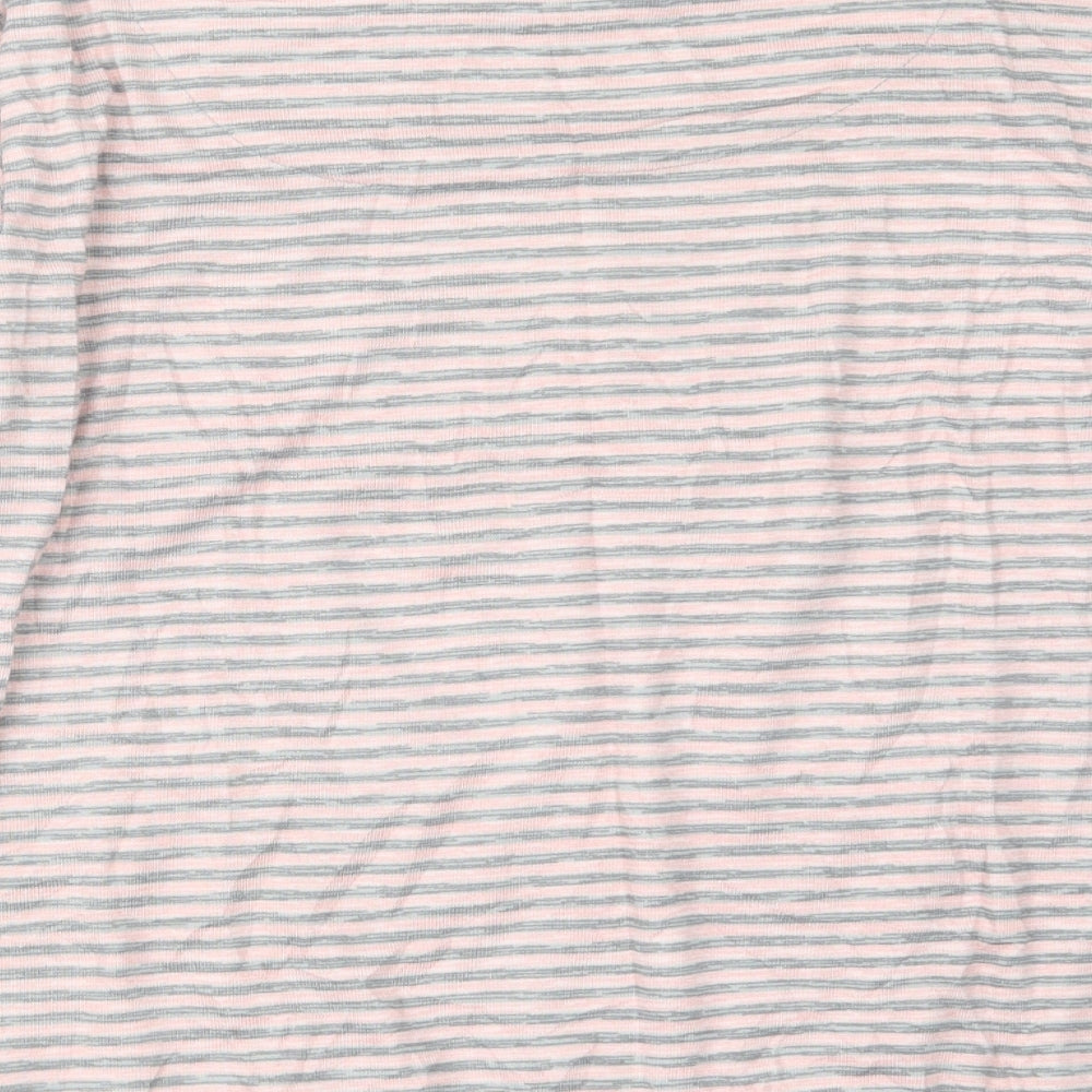 Dorothy Perkins Womens Pink Striped Top Pyjama Top Size M