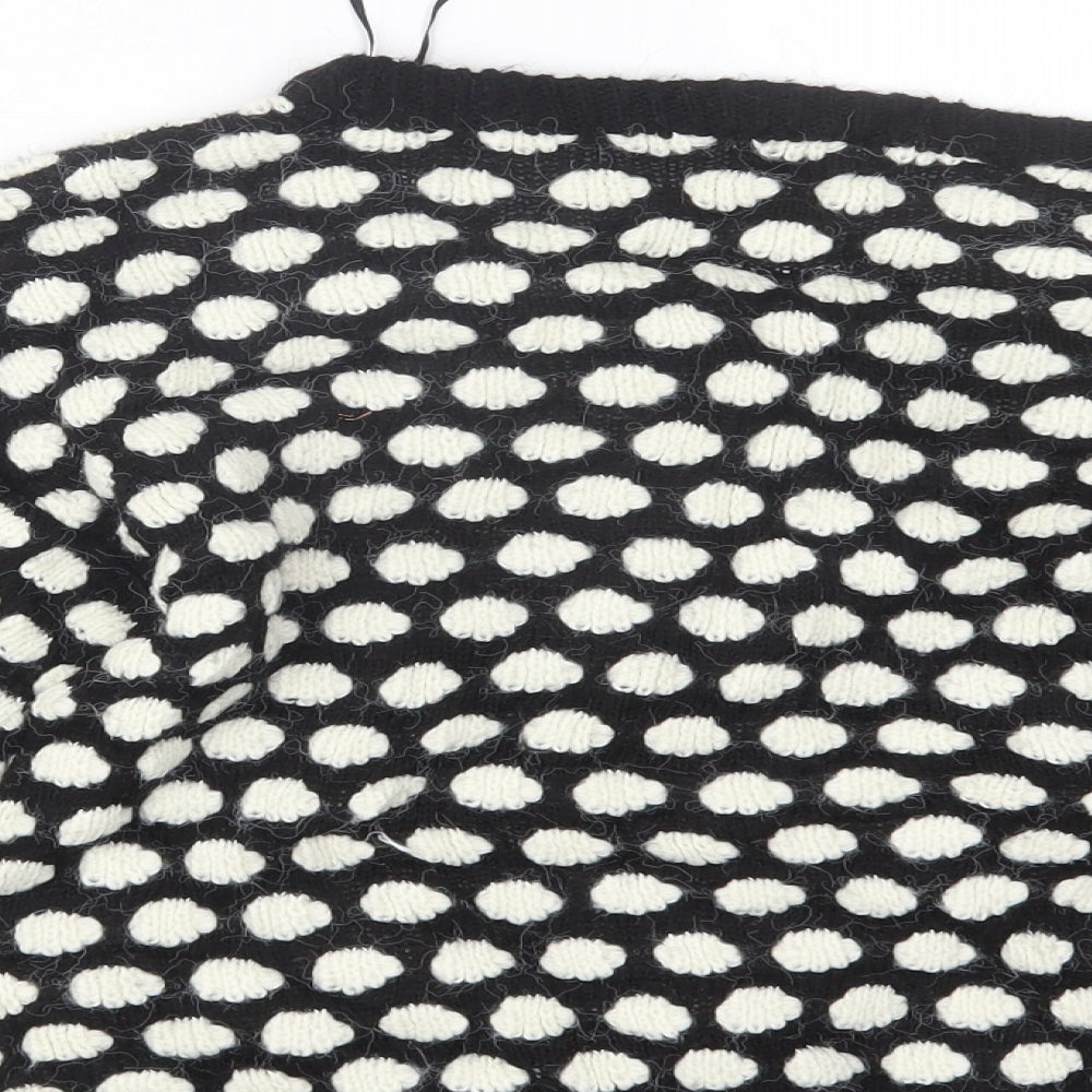 Topshop Womens Black Knit Pullover Jumper Size 10