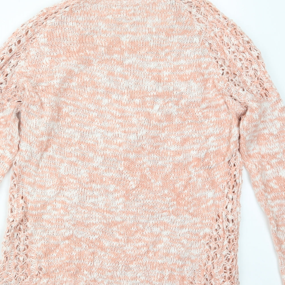 New Look Womens Pink Knit Pullover Jumper Size 12