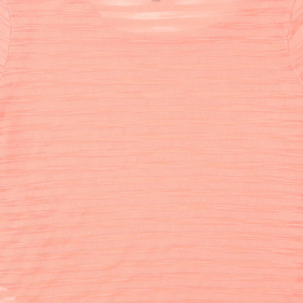 Warehouse Womens Orange Basic T-Shirt Size 10