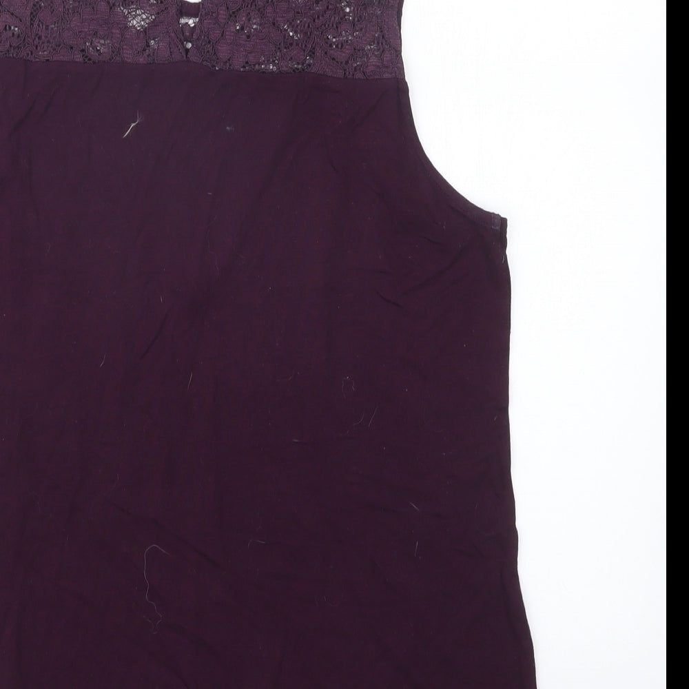 NEXT Womens Purple Basic Blouse Size 10