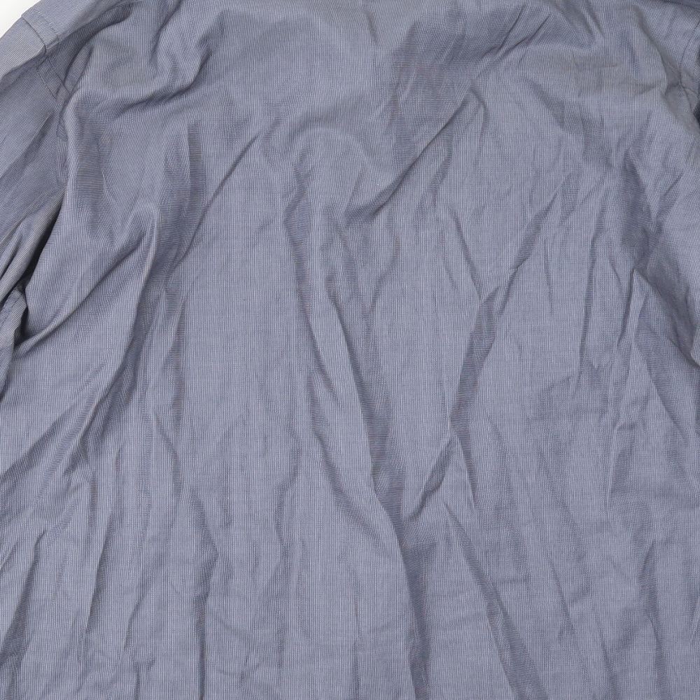 Daniel Bessi Mens Blue Button-Up Size M