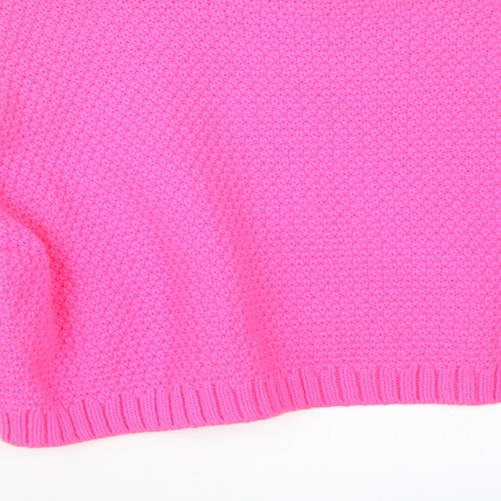 I SAW IT FIRST Womens Pink Knit Pullover Jumper Size S