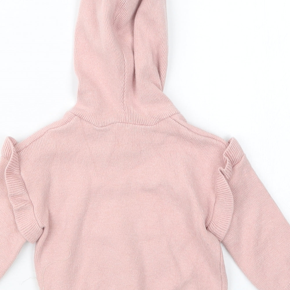 George Girls Pink Jacket Size 0-3 Months - Hoodie