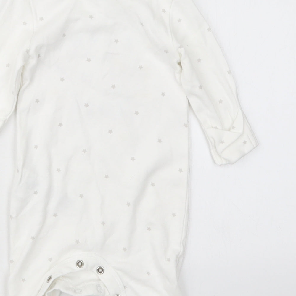 Blue Zoo Baby White Geometric Babydoll One Piece Size Newborn
