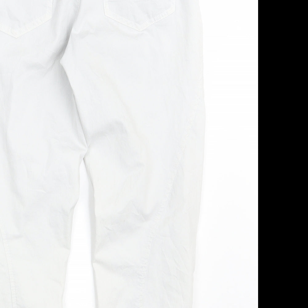 DREAM STAR Womens White Denim Cropped Jeans Size 8 L23 in