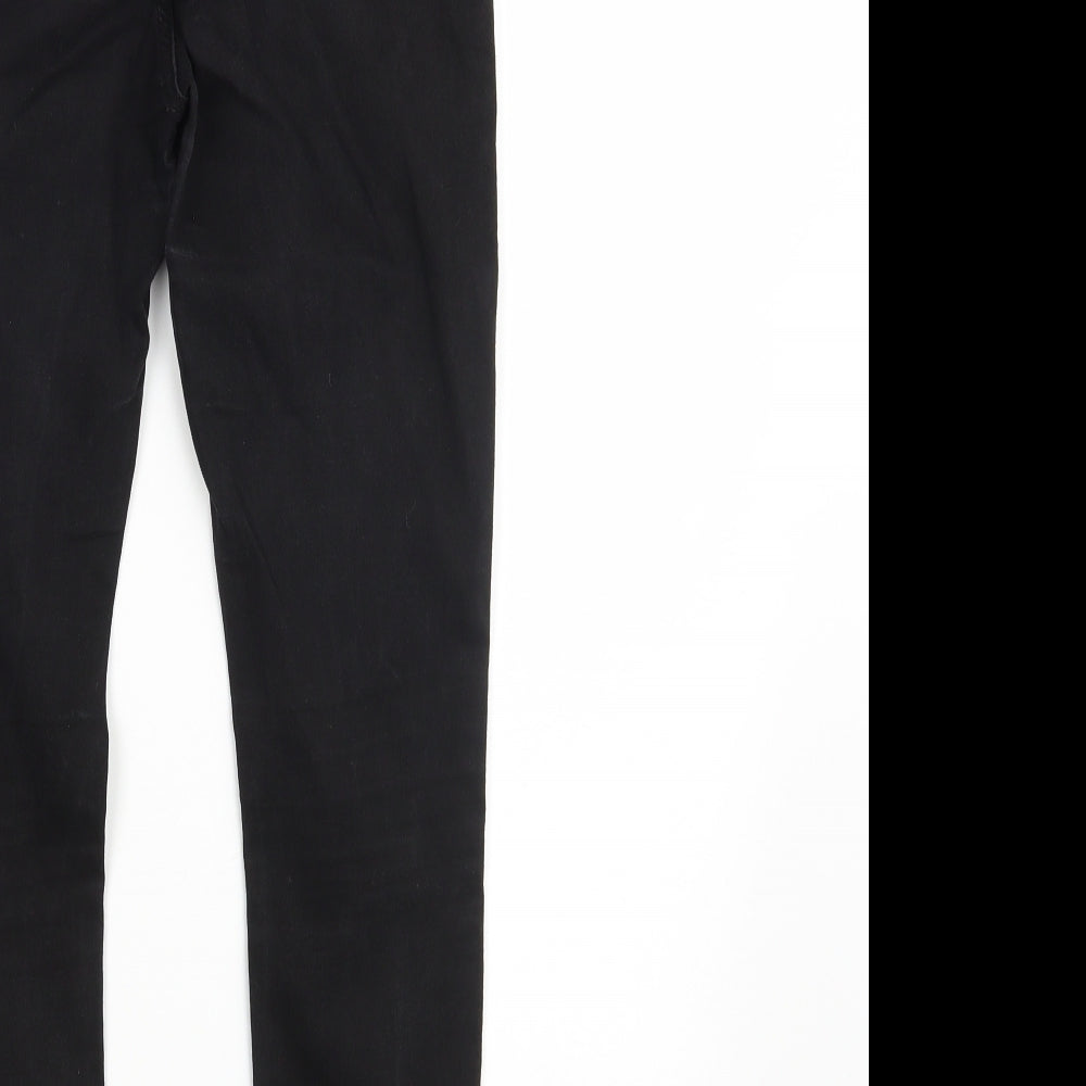 Dorothy Perkins Womens Black Denim Skinny Jeans Size 6 L25 in