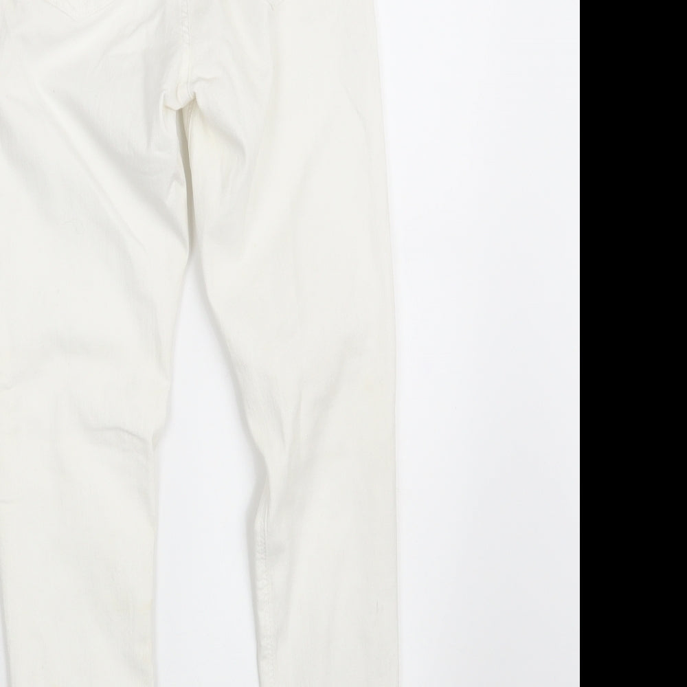 Topshop Womens Ivory Denim Jegging Jeans Size 32 in L32 in