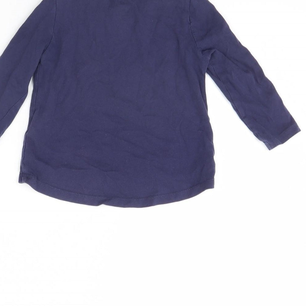 Lulipu Girls Blue Basic T-Shirt Size 12 Months