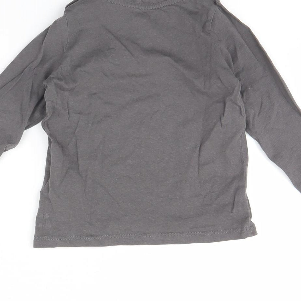 Lulipu Baby Grey Basic T-Shirt Size 12 Months