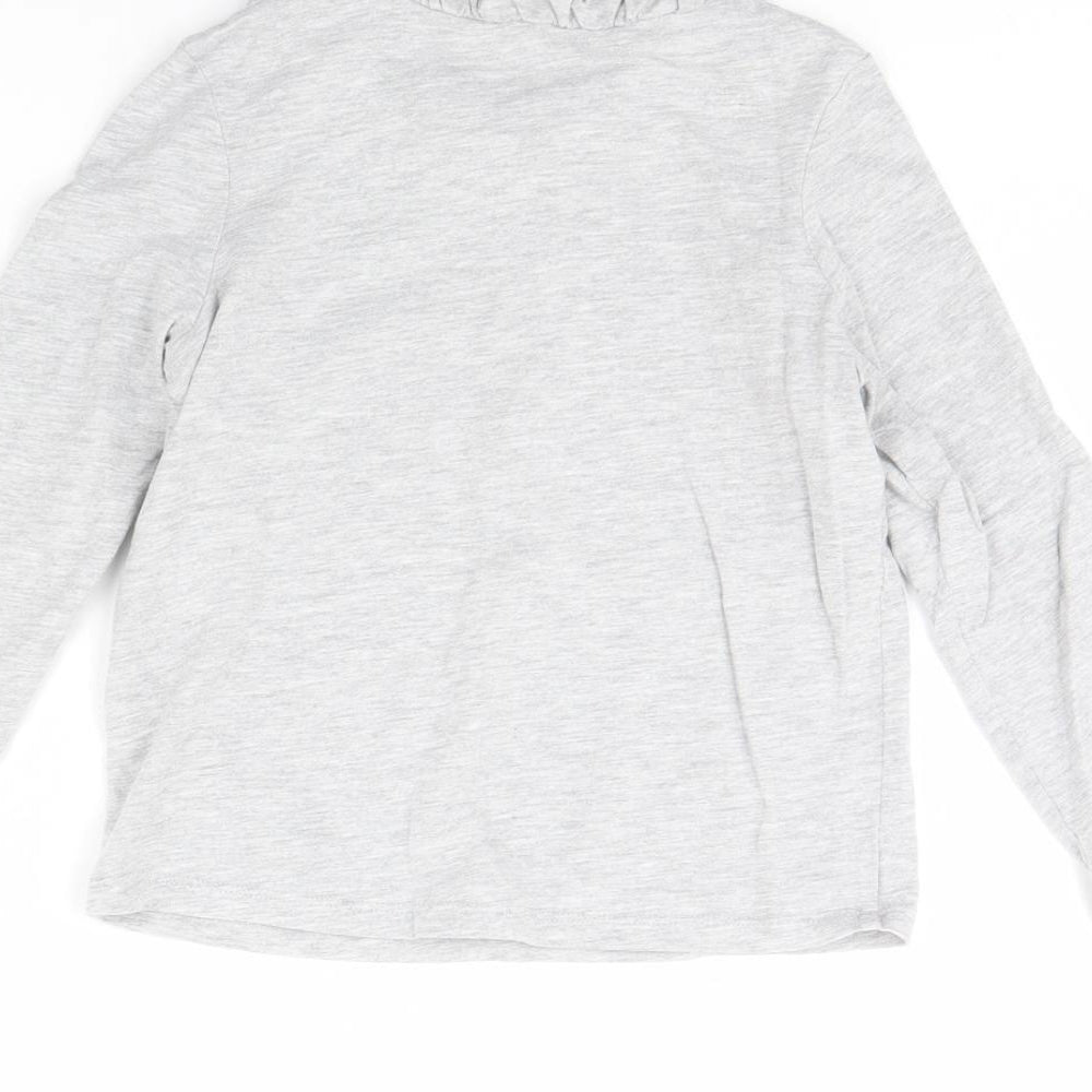 M&s Girls Grey Basic T-Shirt Size 6 Years