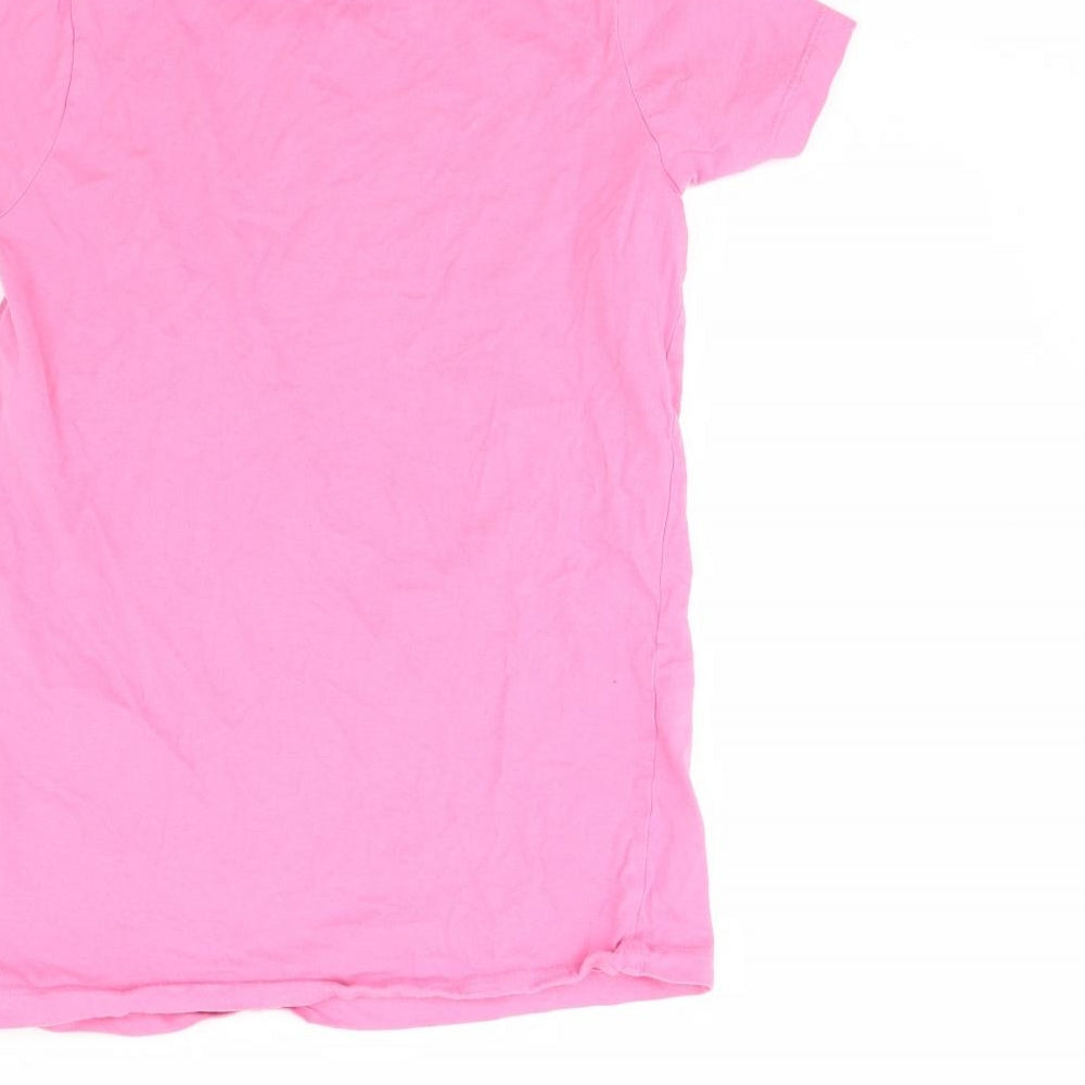 Preworn Girls Pink Solid Cami Pyjama Top Size 12 Years - Unicorn