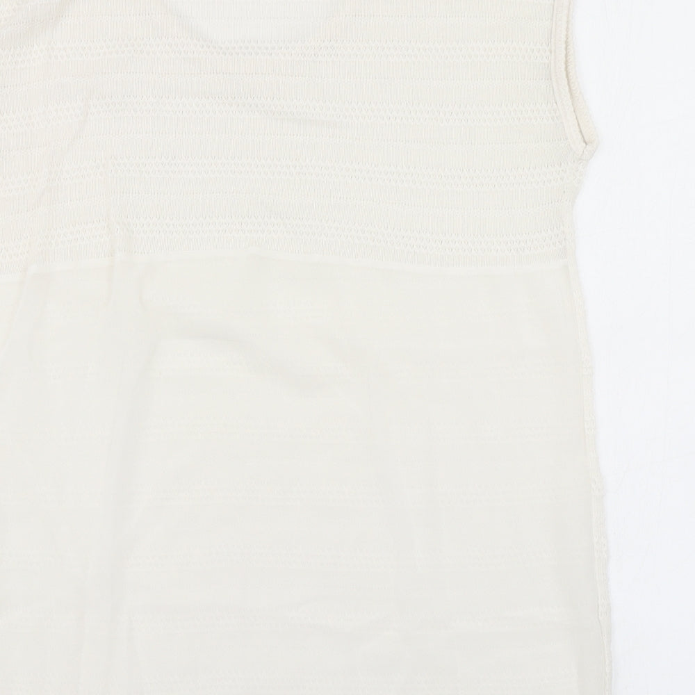 NEXT Womens White Basic Tank Size 8