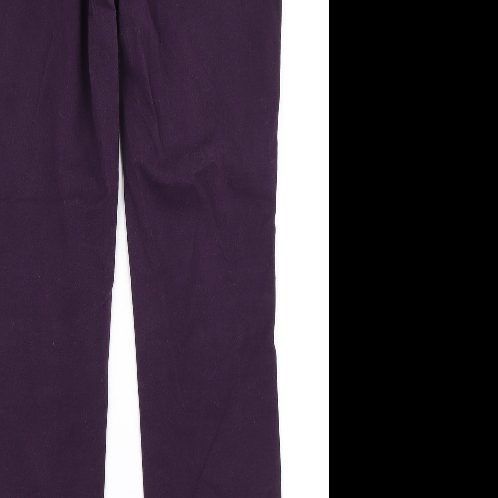H&M Womens Purple Dress Pants Trousers Size 8 L26 in