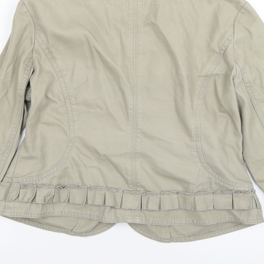 Debenhams Womens Beige Overcoat Coat Size 12