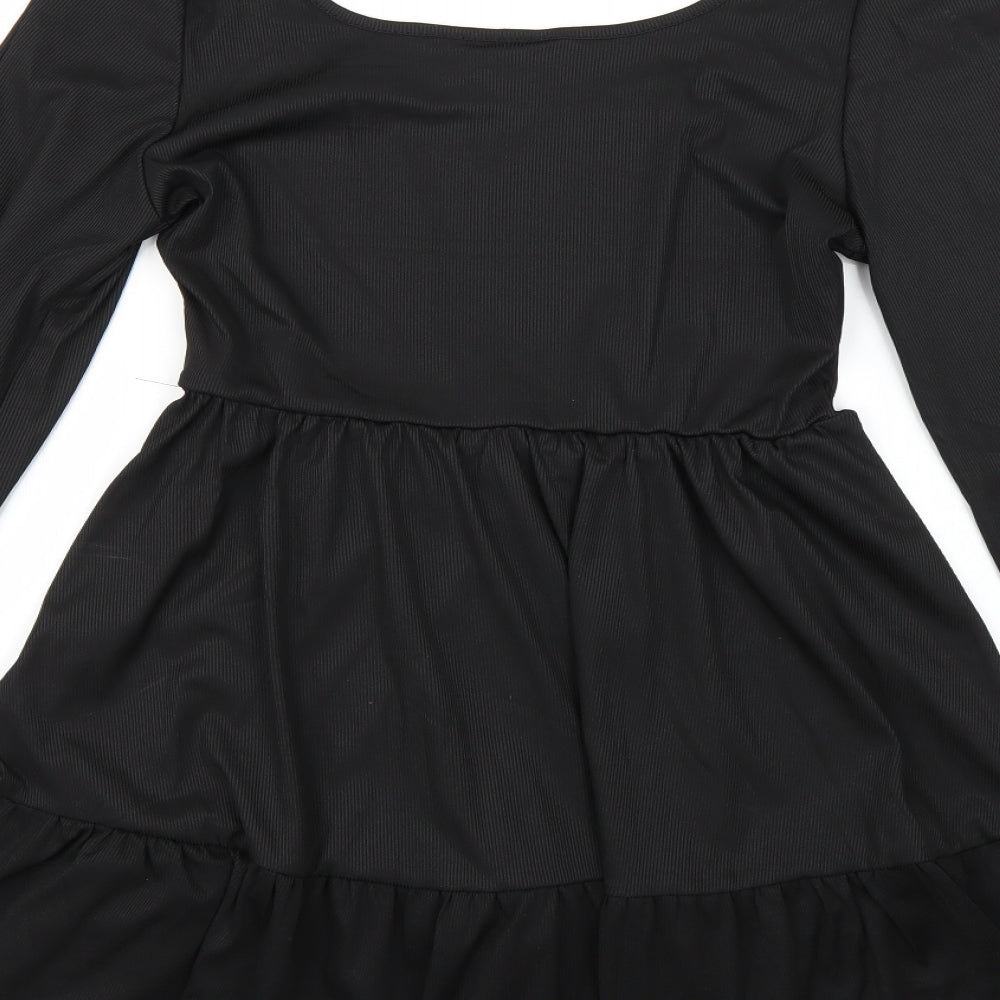 SheIn Womens Black Fit & Flare Size L