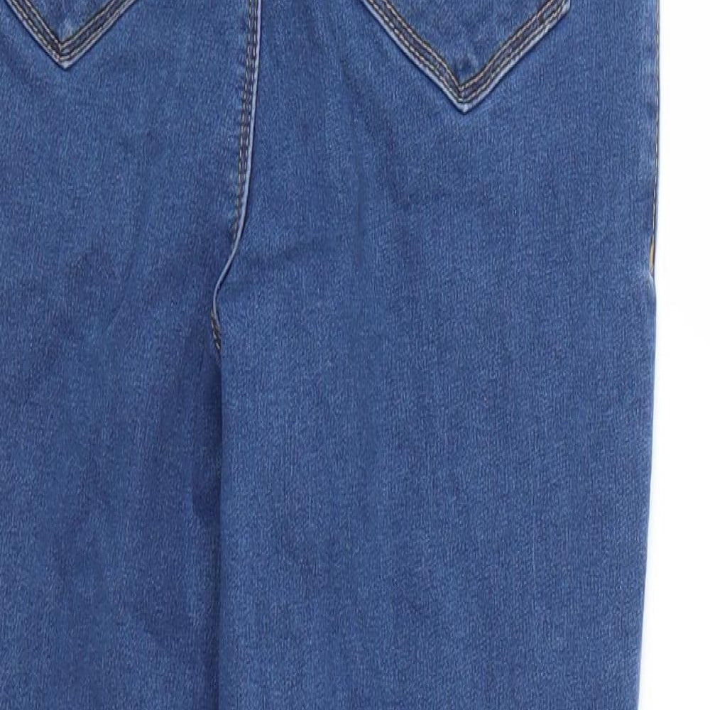 Missguided Womens Blue Skinny Jeans Size 6 L25 in