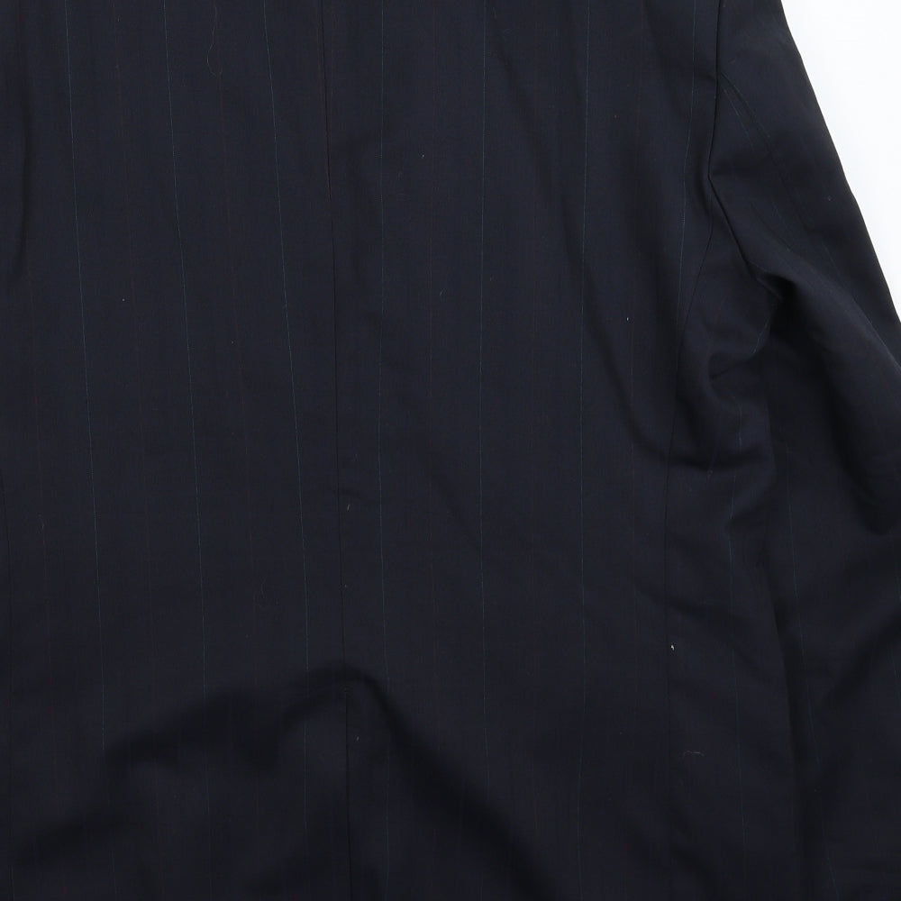 Greenwoods Mens Blue Striped Jacket Suit Jacket Size 44