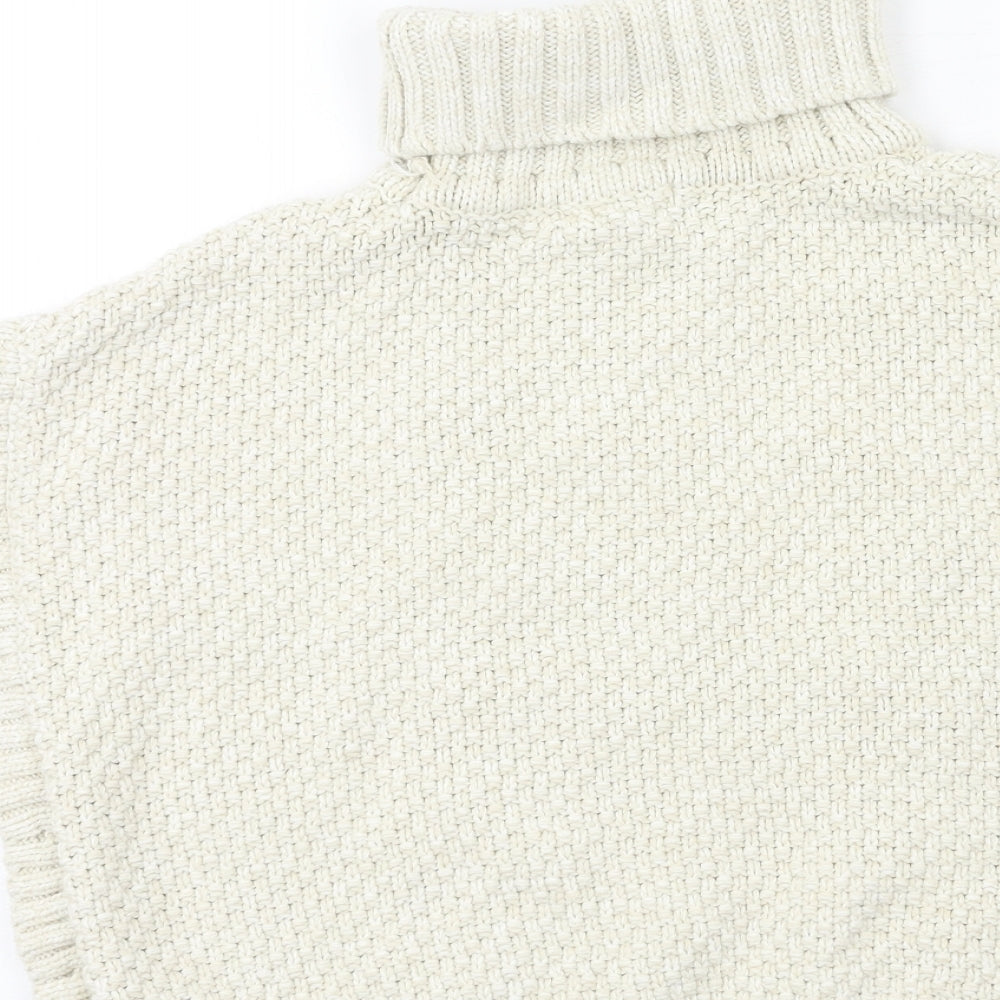 Nula Bug Girls Ivory Knit Pullover Jumper Size 8 Years