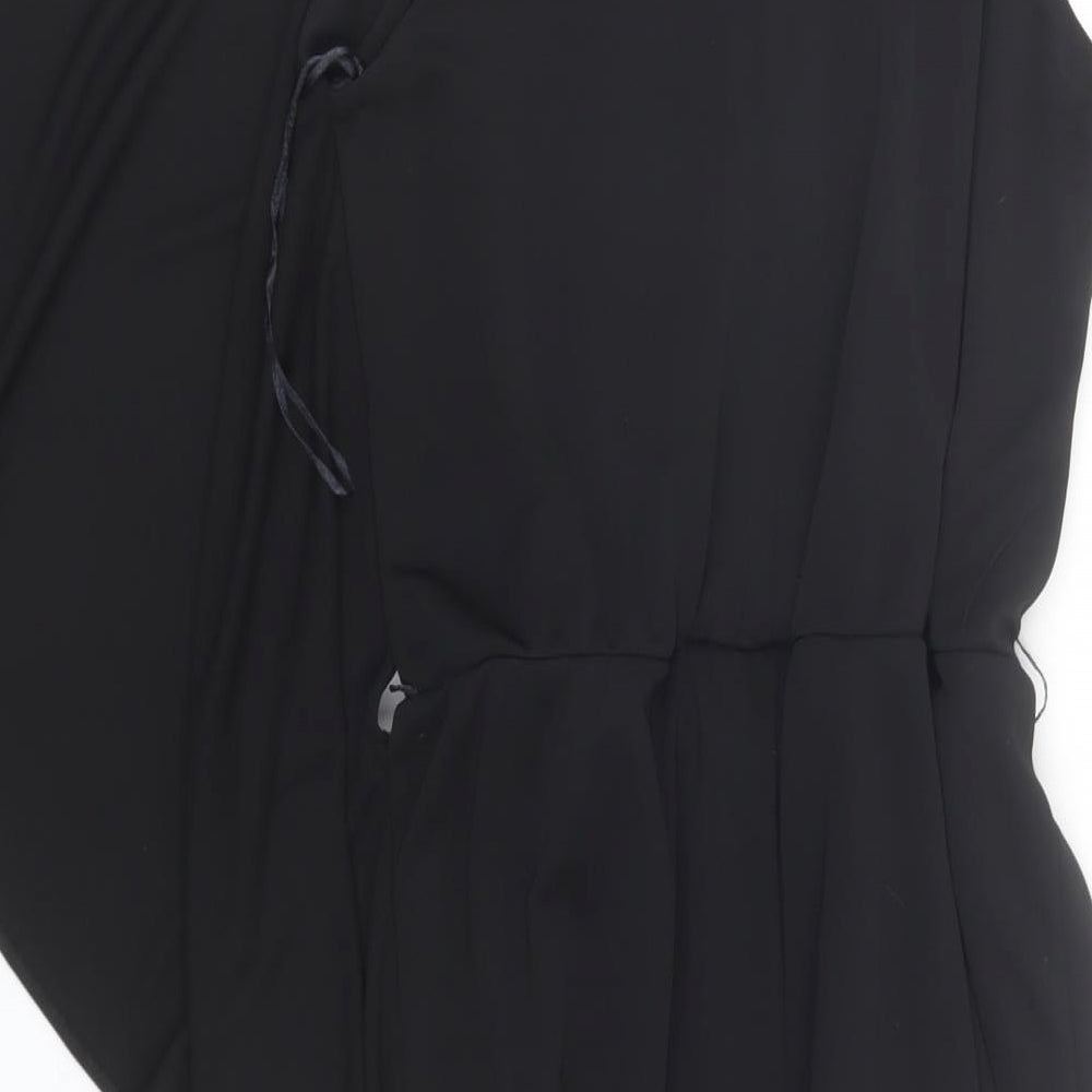 River Island Womens Black Wrap Dress Size 8