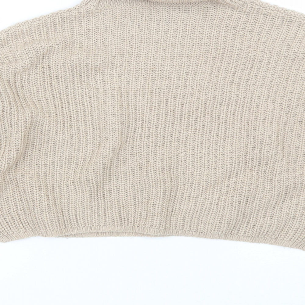 Missguided Womens Brown Pullover Jumper Size S