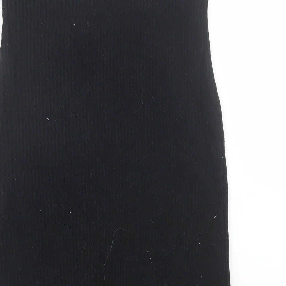 H&M Womens Black Wrap Dress Size S