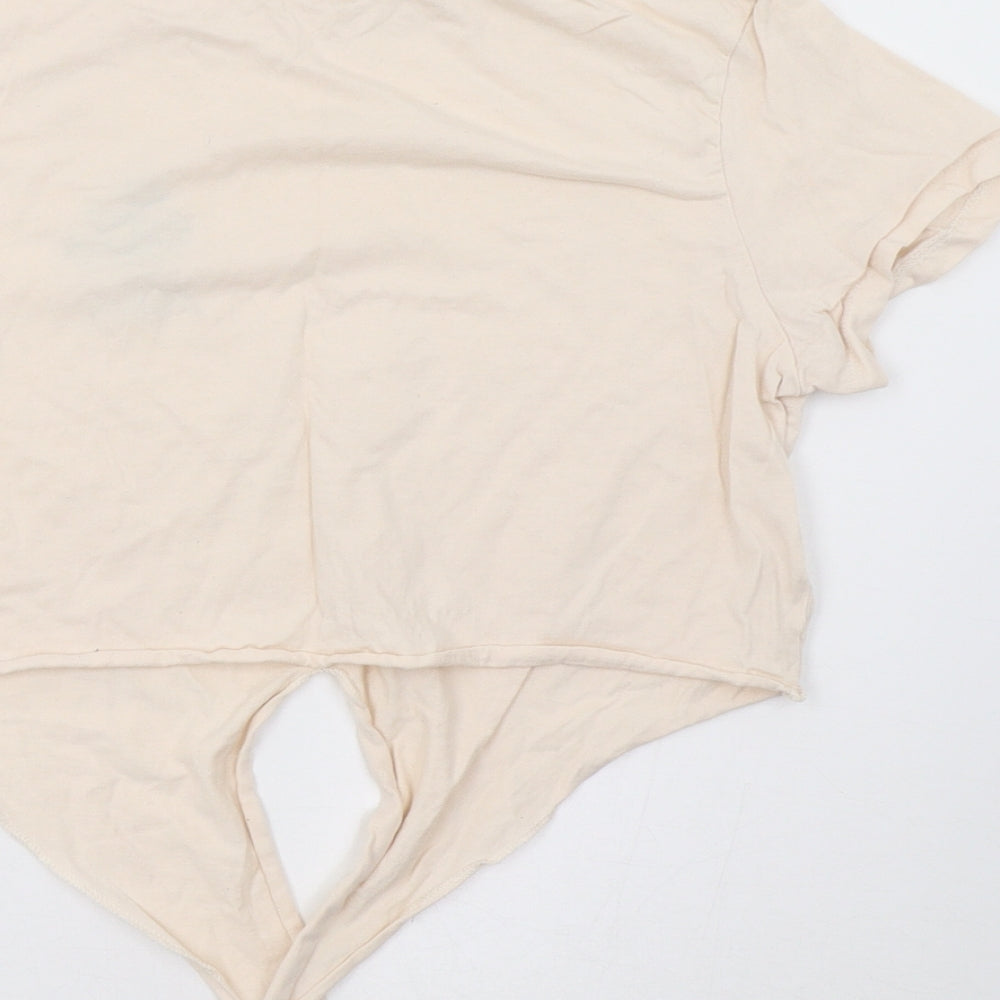 ASOS Womens Pink Cropped T-Shirt Size 12