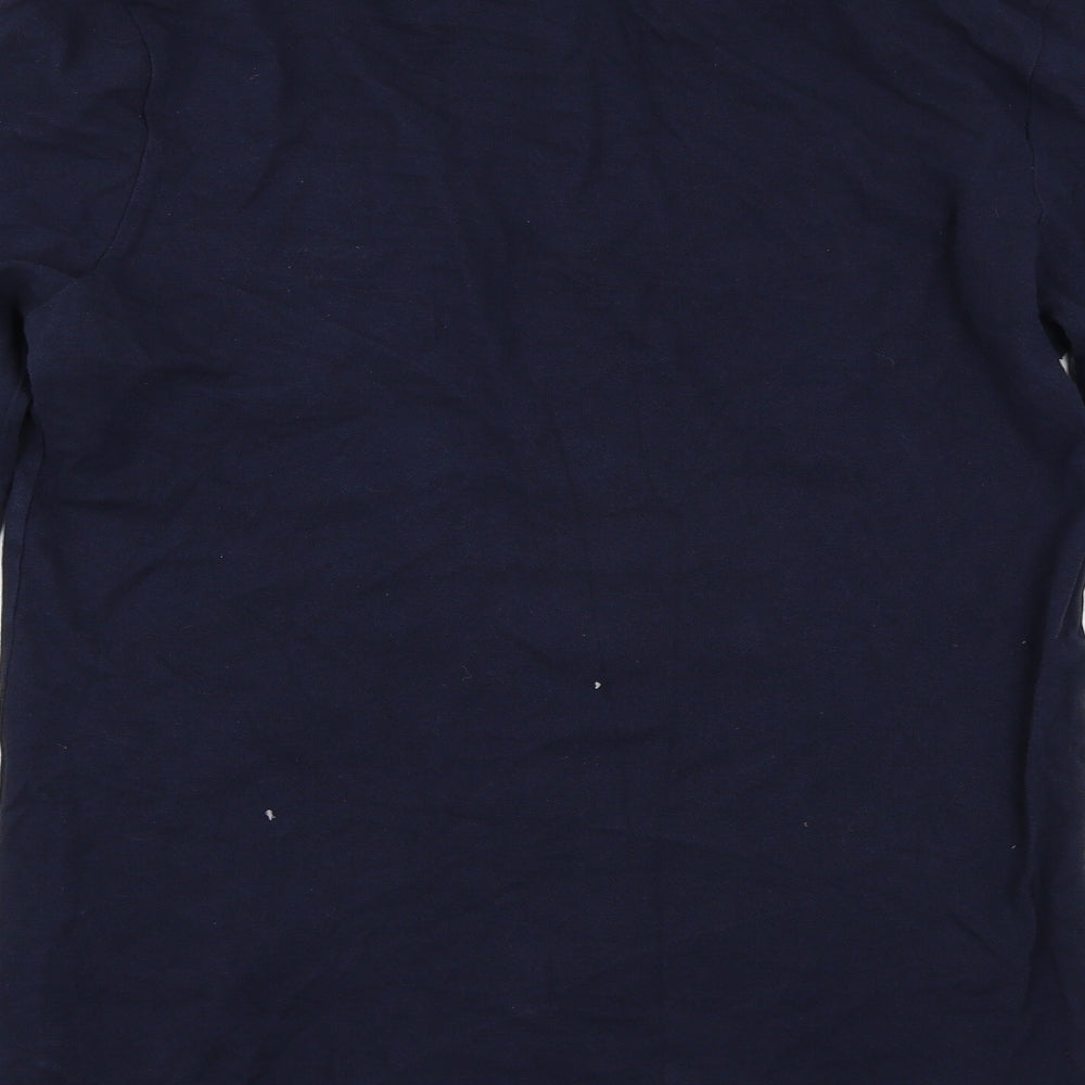 River Island Mens Blue Button-Up Size M