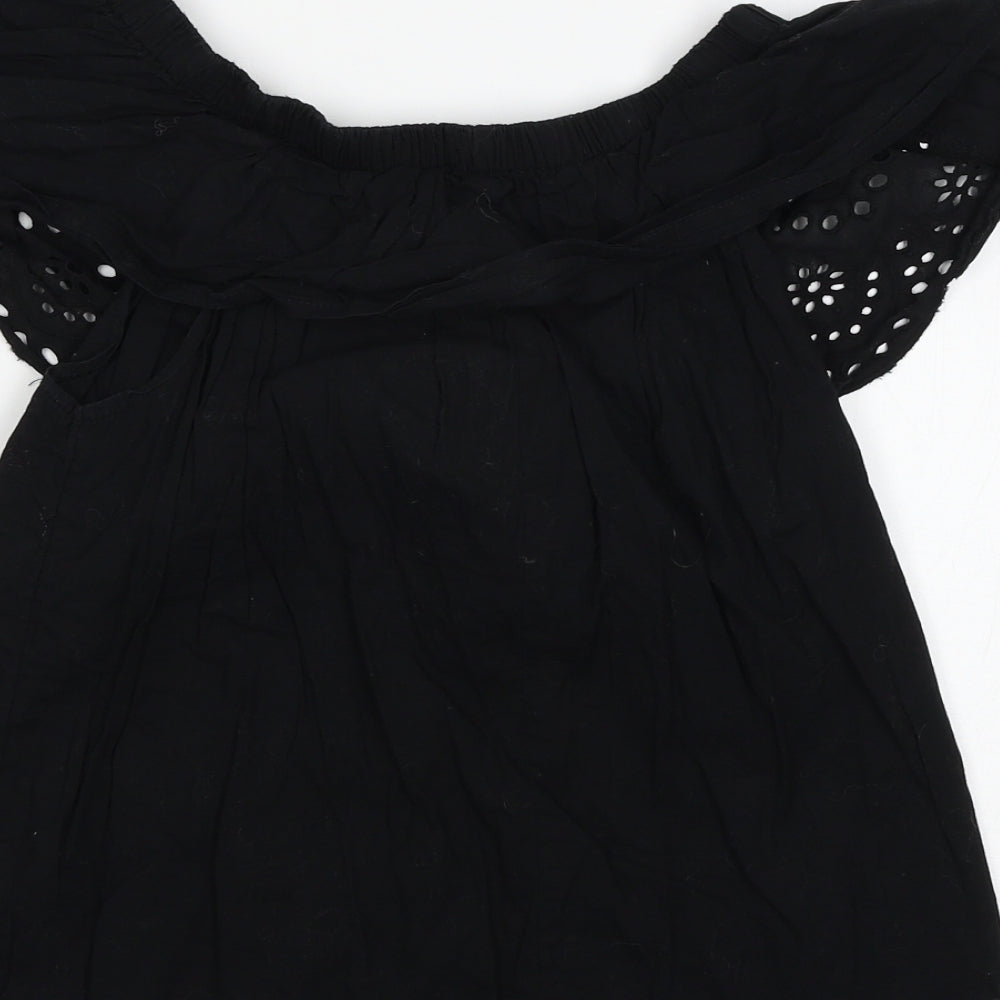 Atmosphere Womens Black Basic Blouse Size 10
