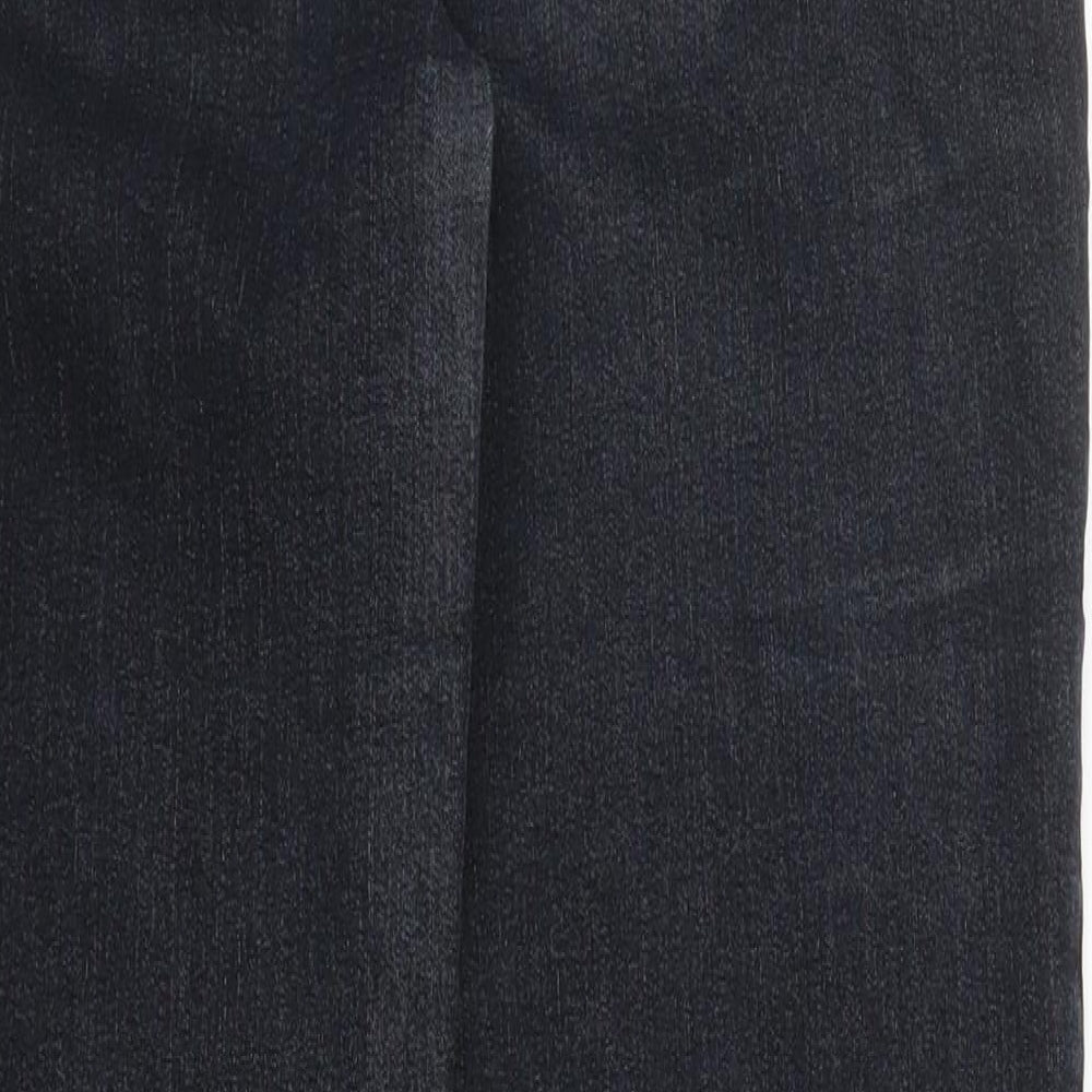 Womens Black Denim Skinny Jeans Size 10 L25 in