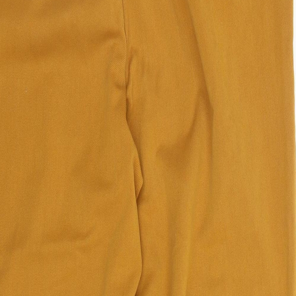 F&F Womens Yellow Carrot Trousers Size 12 L26 in
