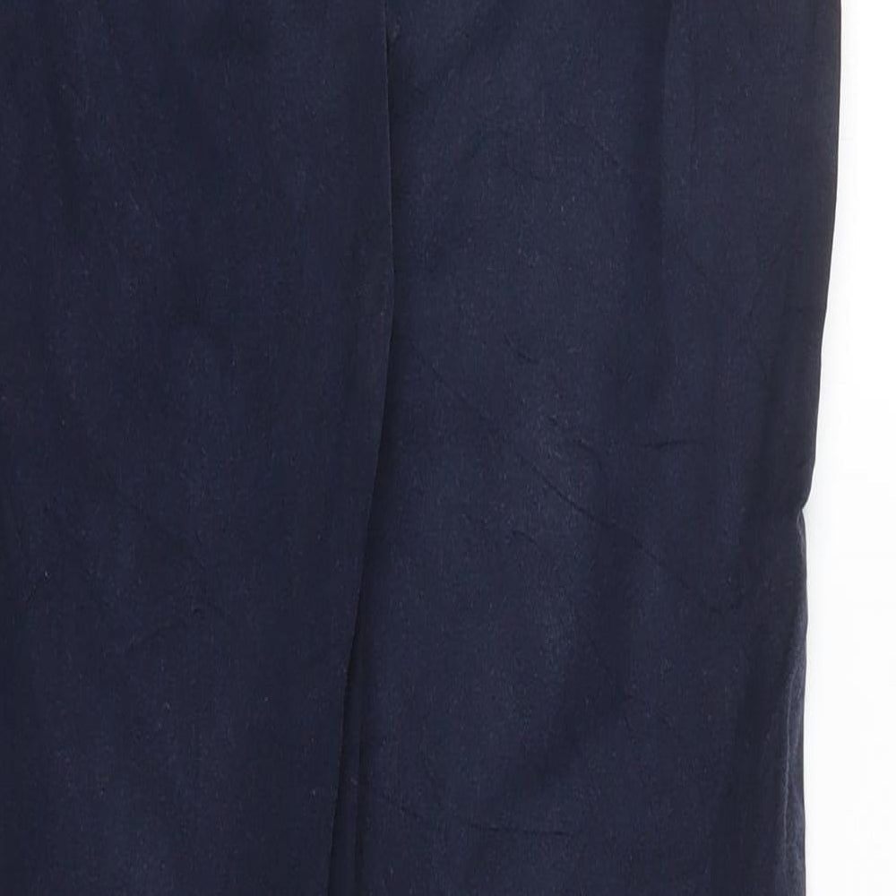 Holly White Womens Blue Carrot Trousers Size 12 L28 in
