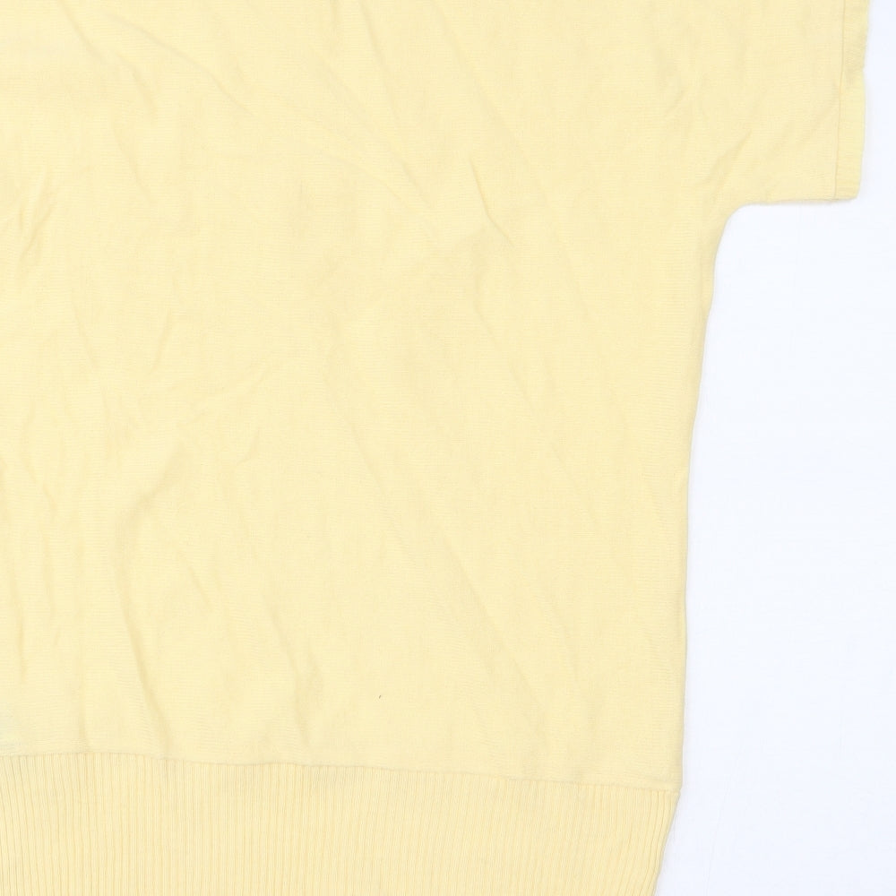 South Womens Yellow Basic Blouse Size 12