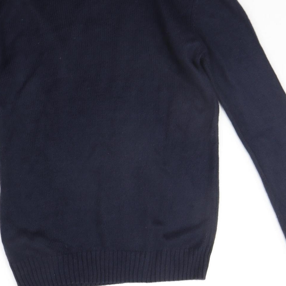 D&H Mens Blue Pullover Jumper Size S