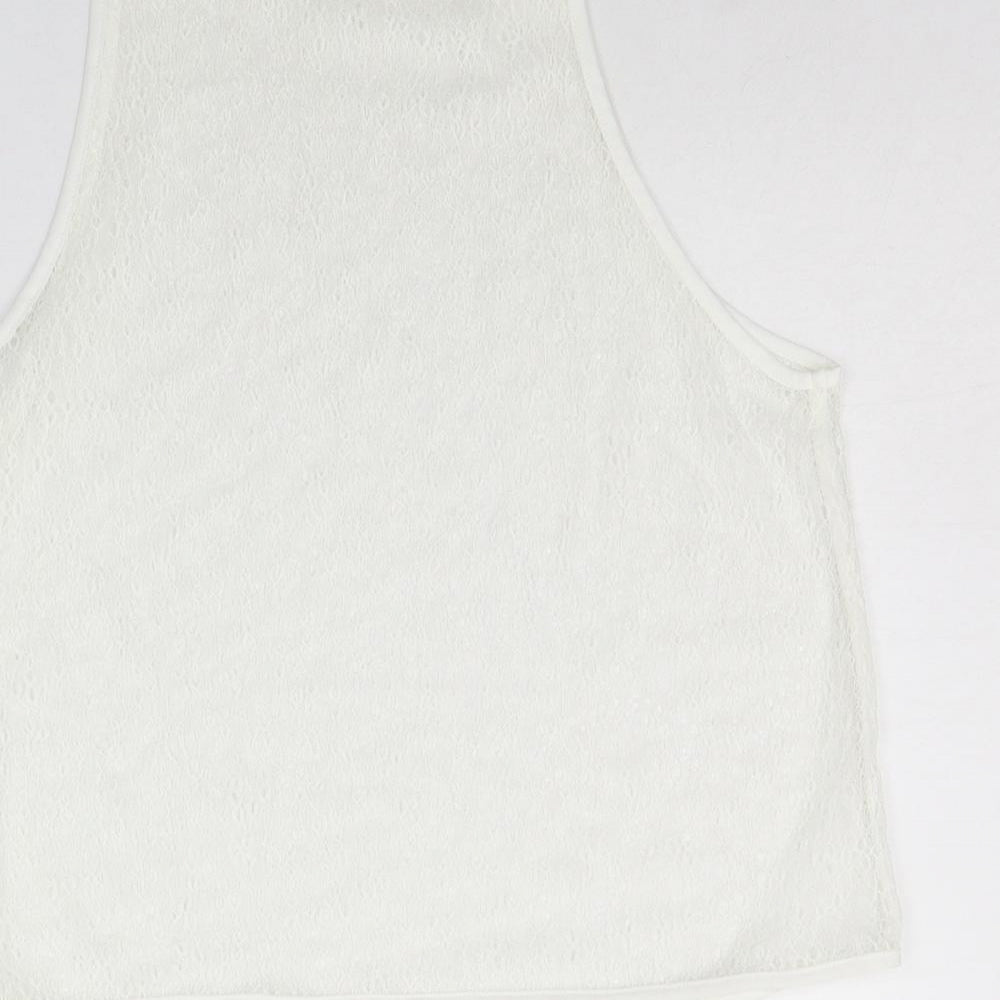 NEXT Womens White Basic Tank Size 10