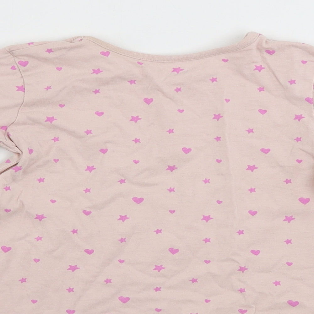 George Girls Pink Basic T-Shirt Size 18-24 Months