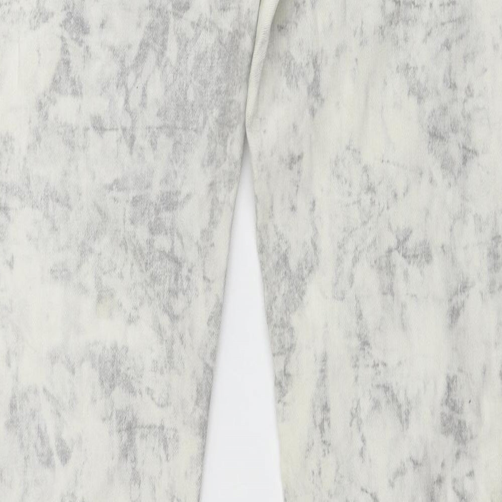 Miss Capri Womens Ivory Skinny Jeans Size 28 in L29 in
