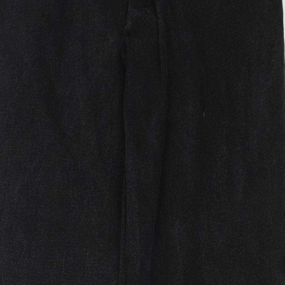 SHEIN Womens Black Denim Straight Jeans Size XS L29 in