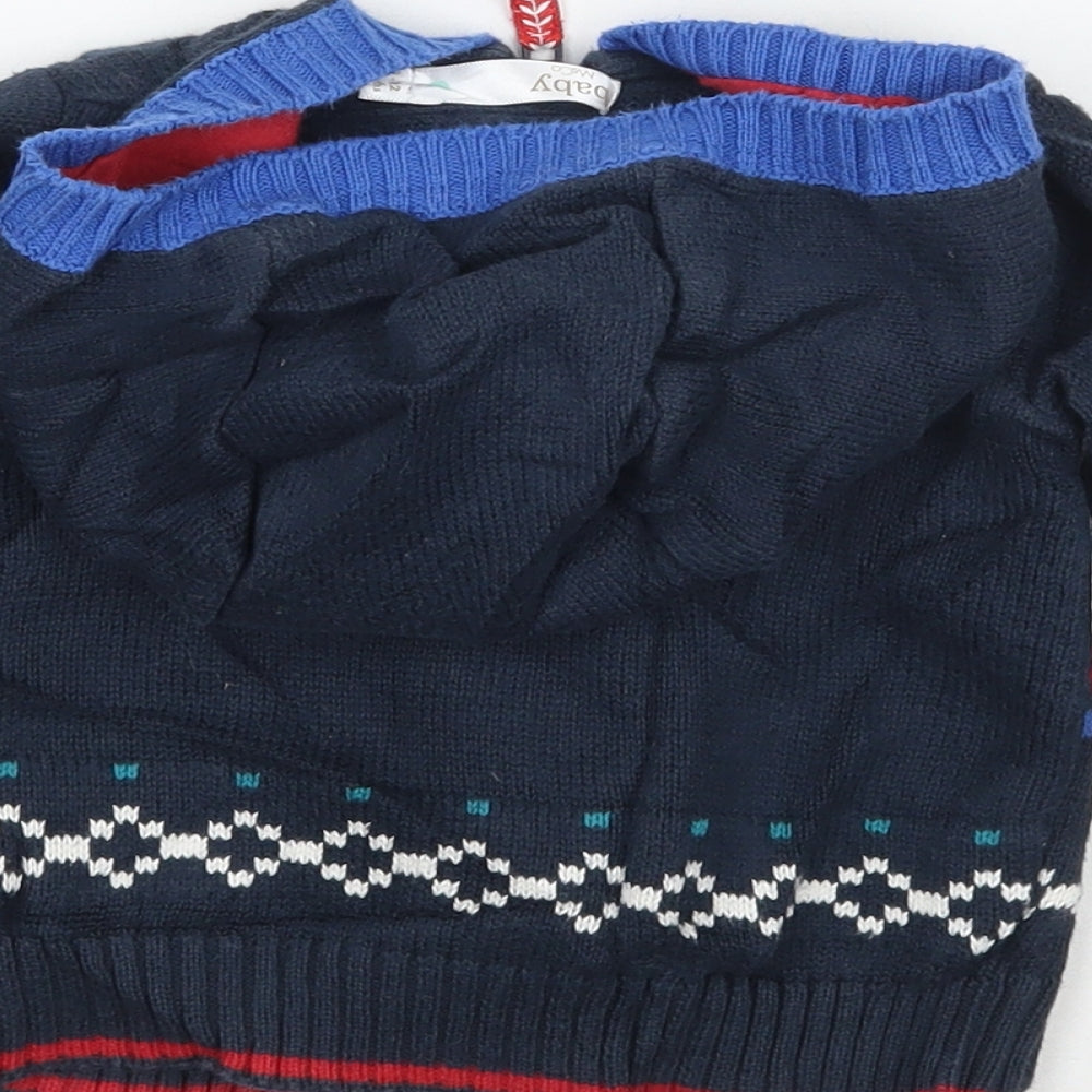 M&Co Boys Blue Jacket Coatigan Size 9-12 Months