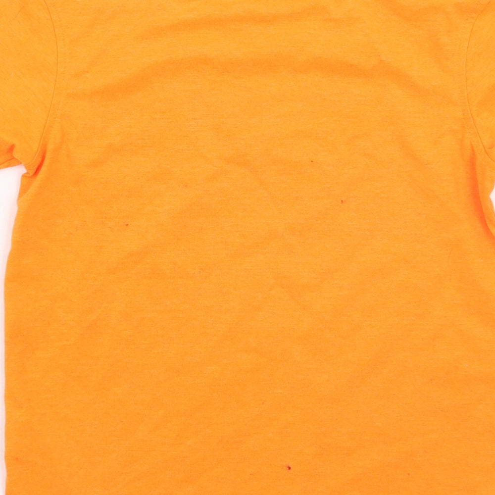 George Girls Orange Basic T-Shirt Size 5-6 Years