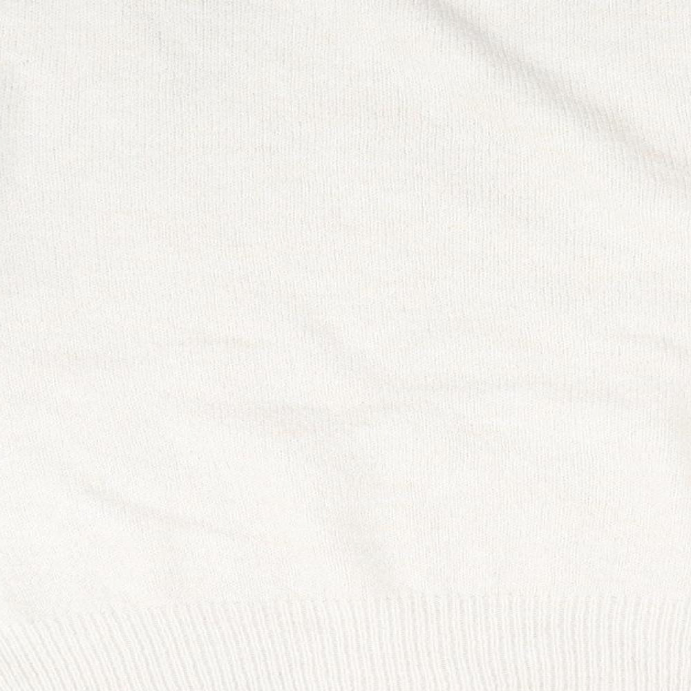 Peacocks Womens Ivory Pullover Jumper Size M - Pale Oatmeal Colour