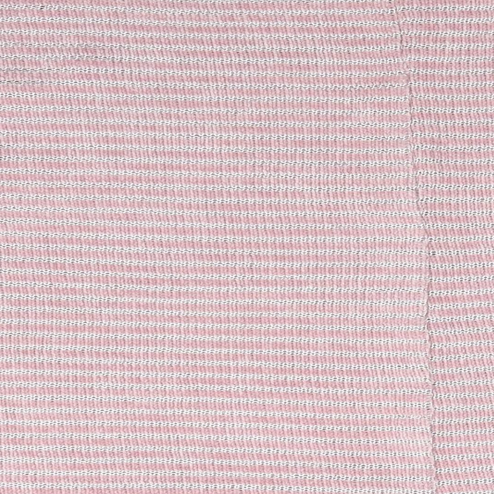 New Look Womens Pink Striped Pullover Jumper Size M - Open weave stripe