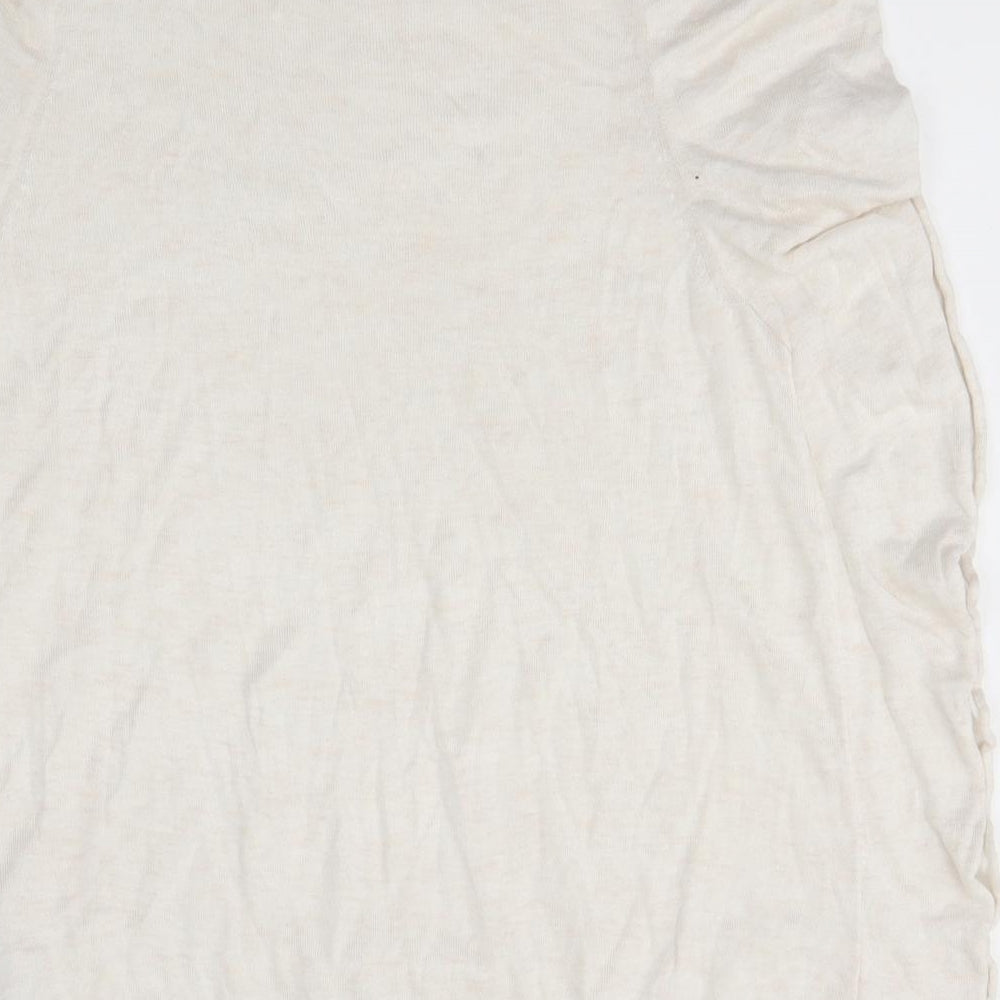 Zara Knit Womens Ivory Basic Blouse Size M